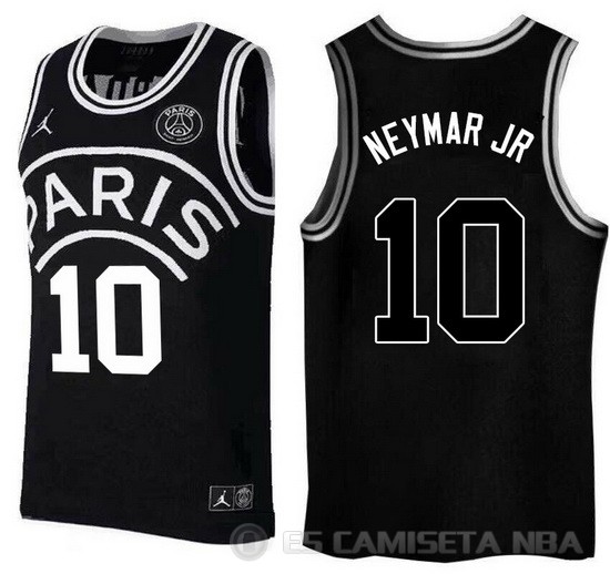 Camiseta Neymar Jr #10 AJ x PSG Negro - Haga un click en la imagen para cerrar
